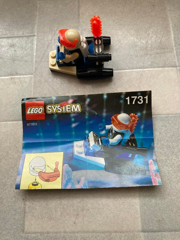 Lego System 1731: Speeder met minifiguur, Ophalen of Verzenden, Zo goed als nieuw, Complete set, Lego
