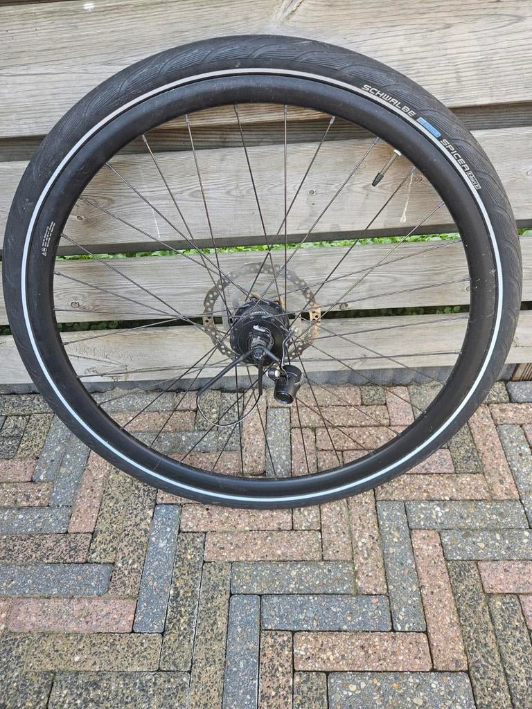28 inch Uitval wiel met  Shimano naaf Dynamo, Ophalen, Wiel, Shimano, Aluminium