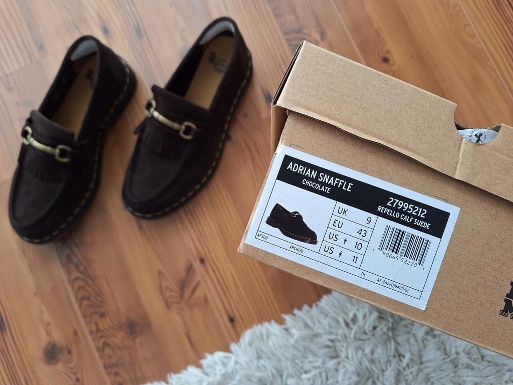 Heren loafers, Dr Martens, bruin suède, maat 43, Kleding | Heren, Schoenen, Loafers, Bruin, Nieuw, Ophalen of Verzenden