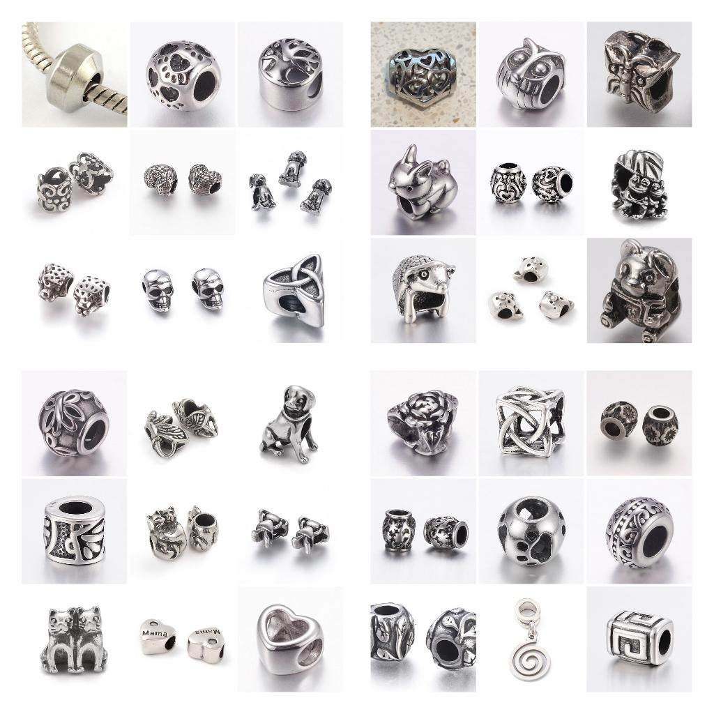 Vanaf € 0,95 RVS groot gat bedels, Overige merken, Overige materialen, SINO-SEAR GmbH, Feuerbachstrasse11, Potsdam, Germany