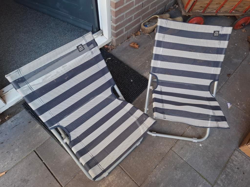 2 Human Nature strandstoeltjes, lichtgewicht en opvouwbaar, Ophalen of Verzenden, Zo goed als nieuw, Campingstoel
