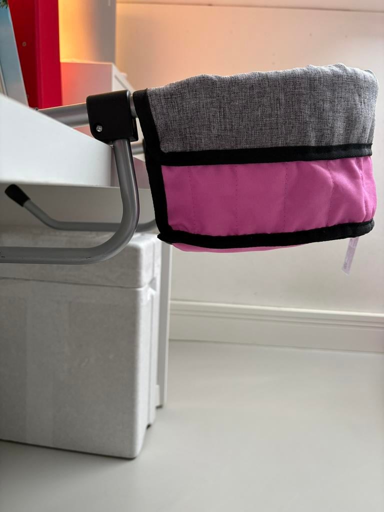 Tafelzitje pop Bayer, Ophalen of Verzenden, Zo goed als nieuw, Roze, Jongen of Meisje