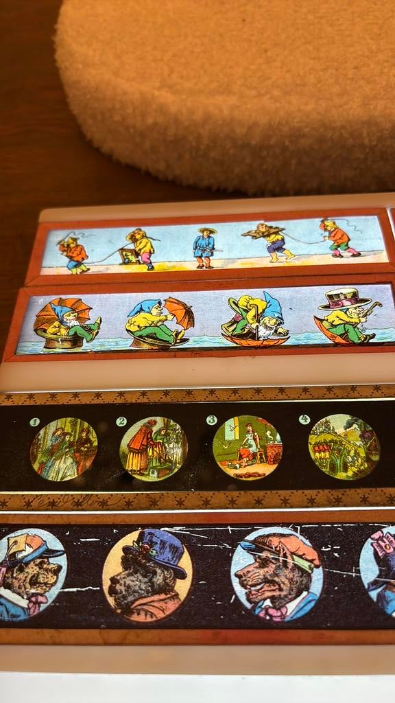 Lot glas dia’s toverlantaarn, Ophalen of Verzenden