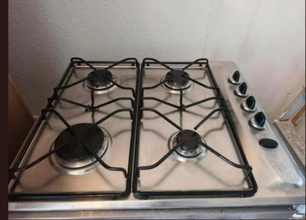 Whirlpool AKM 208/IX/01 gaskookplaat, Witgoed en Apparatuur, Kookplaten, Ophalen, Gebruikt, 4 kookzones, Inbouw