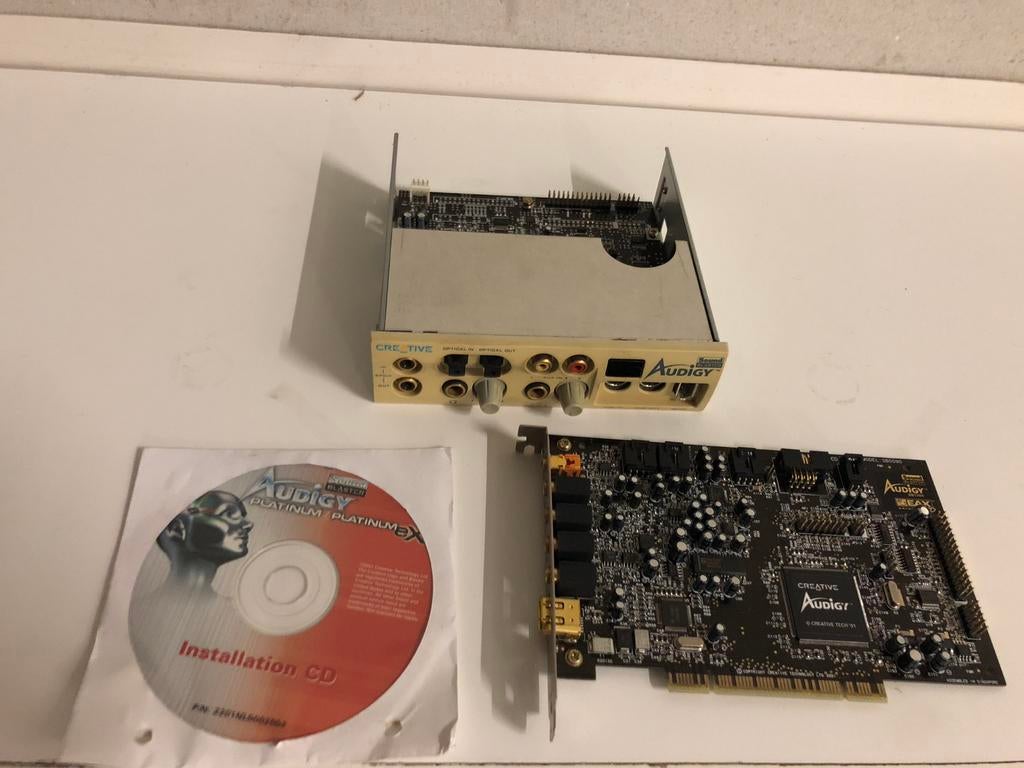 Creative Audigy Platinium Ex geluidskaart+ Bayconsole., Ophalen of Verzenden, Creative Labs