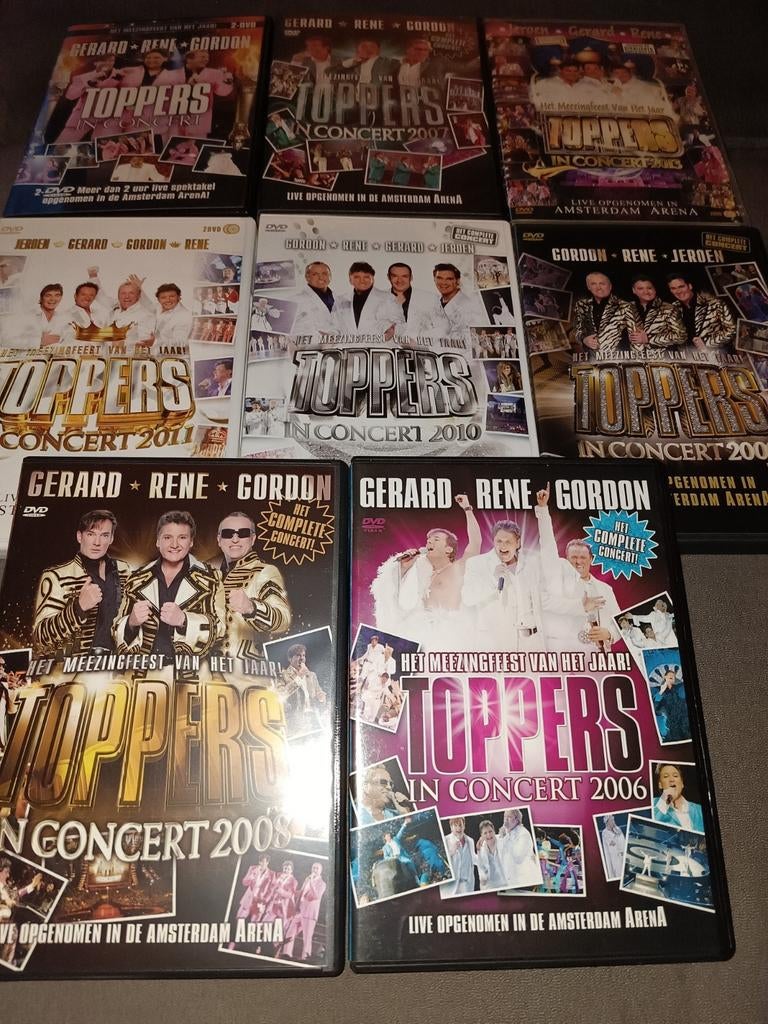 Toppers in concert  - 8 dvd set, Alle leeftijden, Ophalen of Verzenden, Zo goed als nieuw