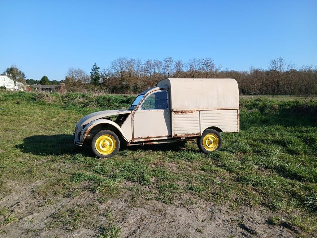 Citroën 2cv Aka400, Auto's, Citroën, Beige, Bruin, Handgeschakeld