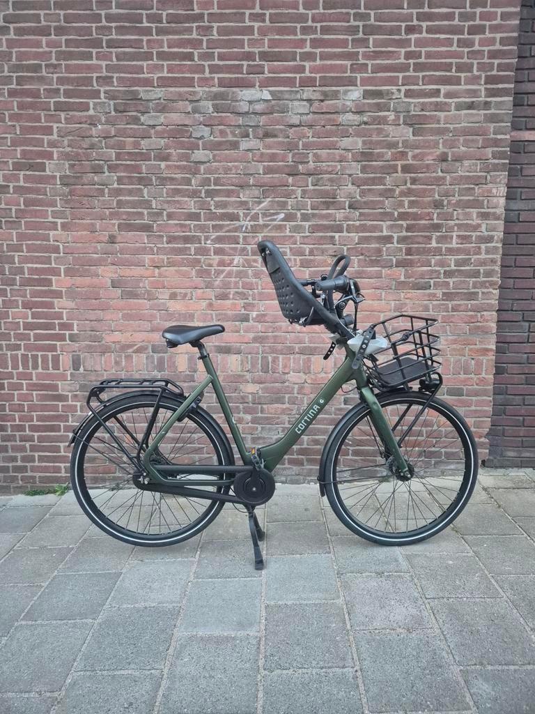 Cortina family common mombike moederfiets D61 61cm groen, Versnellingen, 56 cm of meer, Zo goed als nieuw, Ophalen