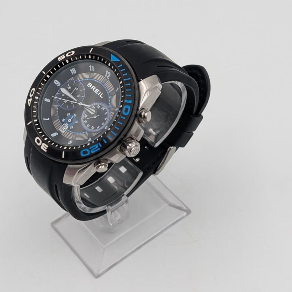 Breil Edge Black/Rubber 47 mm TW1218 horloge, Ruilrijk, Zo goed als nieuw, Info@ruilrijk.nl, Neerstraat 60, 6041 KD Roermond