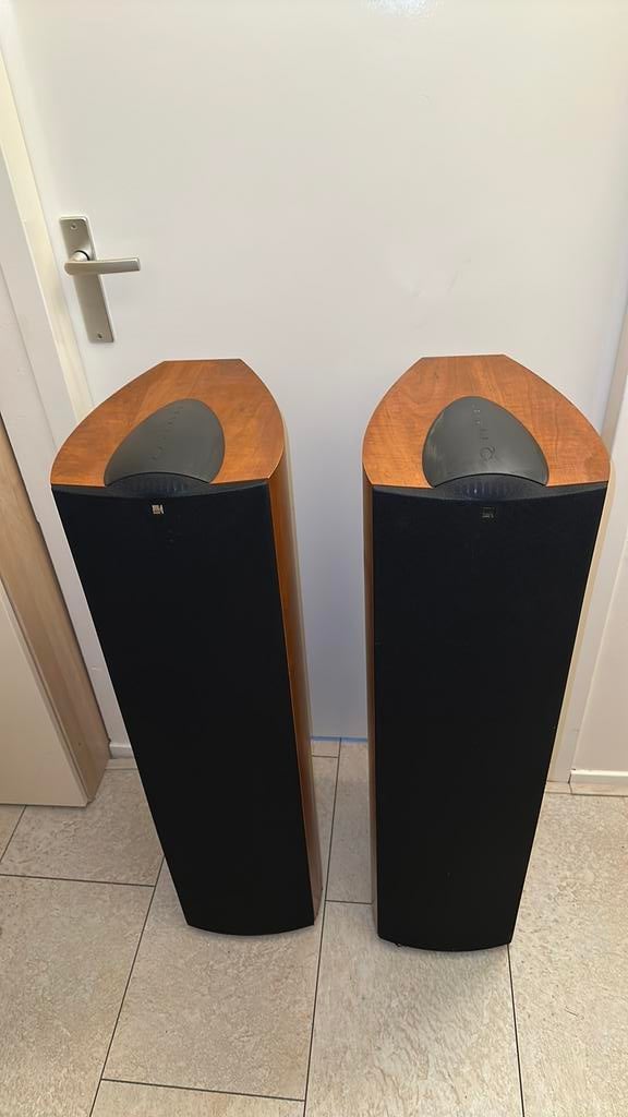 KEF Q7 luidsprekers, Gebruikt, Minder dan 60 watt, Front, Rear of Stereo speakers, Ophalen