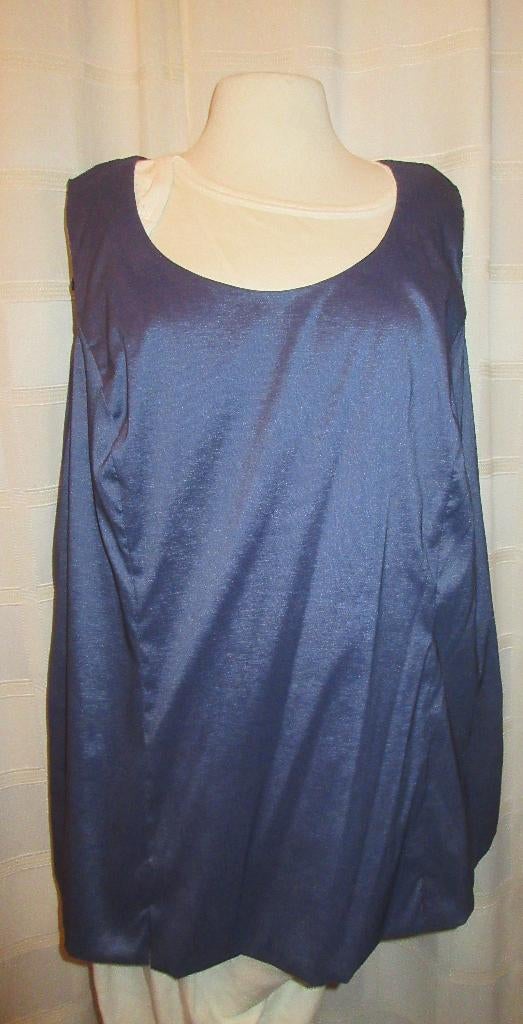 Feestelijke blauwe cocktailtop Ulla Popken maat 48 A20, Kleding | Dames, Blauw, Maat 46/48 (XL) of groter, Nieuw, Ulla Popken