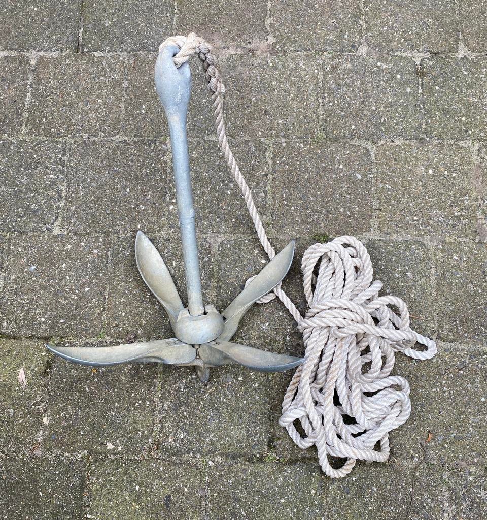 Paraplu anker 6kg met 10 meter touw, Watersport en Boten, Accessoires en Onderhoud, Zo goed als nieuw, Overige typen, Ophalen of Verzenden