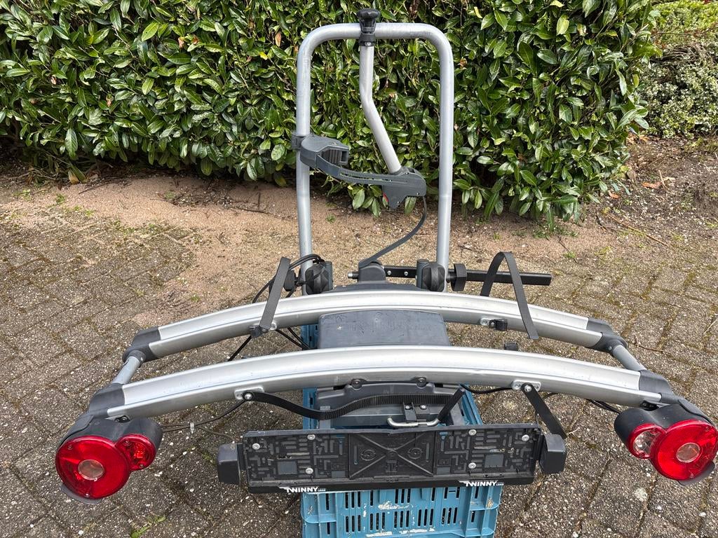 Twinnylaod fietsendrager voor 2 elektrische fietsen, Ophalen, Gebruikt, 2 fietsen, Trekhaakdrager