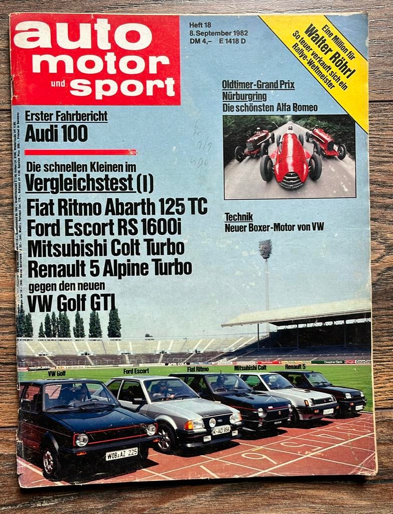 AMS: VW Golf GTI, R5 Alpine Turbo, Fiat Ritmo Abarth, Ophalen of Verzenden, Gelezen, Algemeen