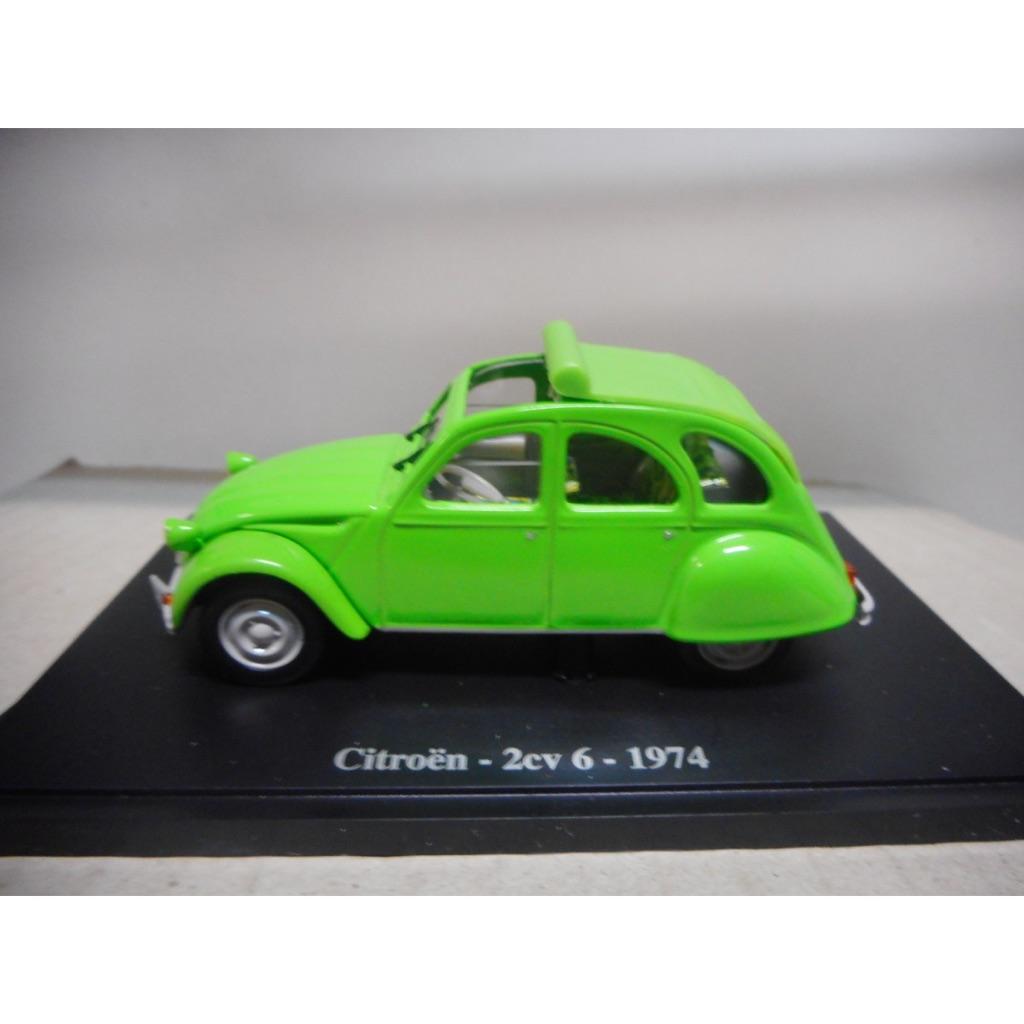 Citroen 2CV 6 1974 groen open kap Passion Citroen 1:43, Ophalen of Verzenden, Nieuw, Auto, Overige merken