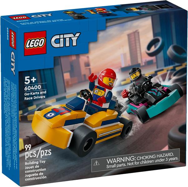 Lego City set 60400 Karts en racers, City, Lego, Nieuw, Ophalen of Verzenden