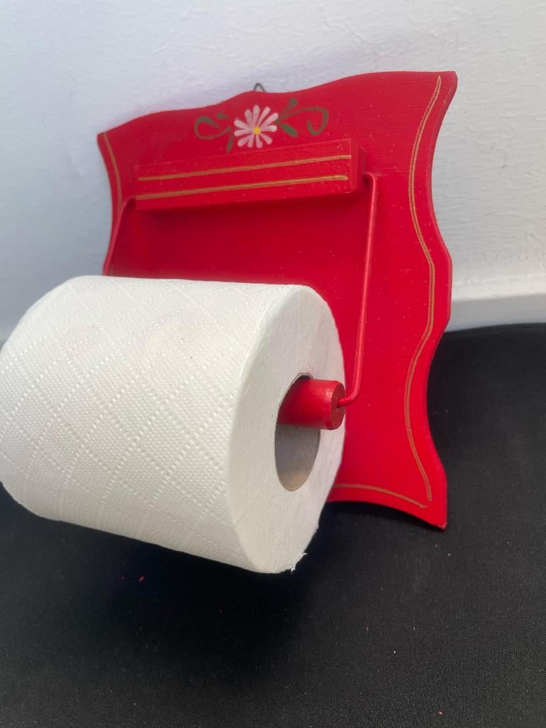 Decoratieve WC Rolhouder, Ophalen of Verzenden, Nieuw, Rood, Overige typen