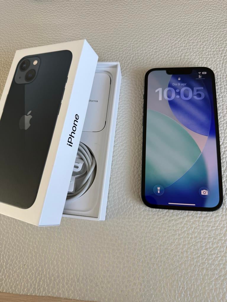 iPhone 13 128 GB met aankoopbewijs, Zwart, IPhone 13, Ophalen of Verzenden, Zonder simlock