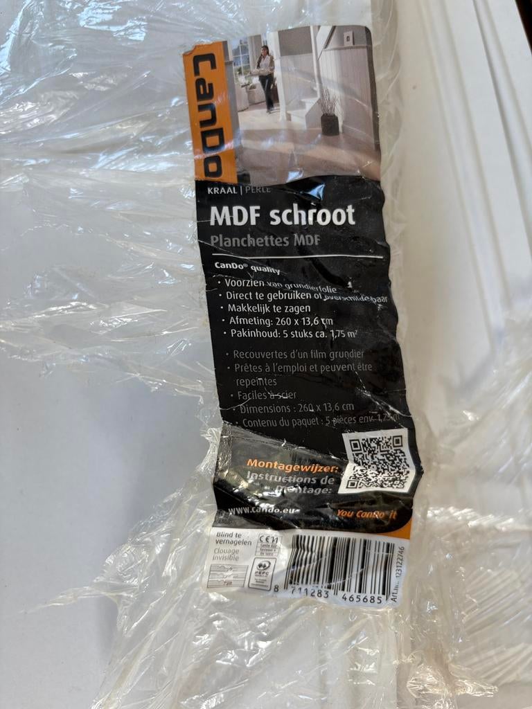 Mdf schroot, voorkant grondverf, Ophalen, Zo goed als nieuw