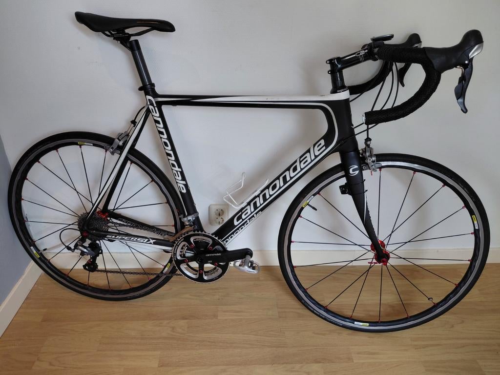 Cannondale SuperSix ultegra met 59 cm carbon frame, Fietsen en Brommers, 28 inch, Carbon, Zo goed als nieuw, 15 tot 20 versnellingen