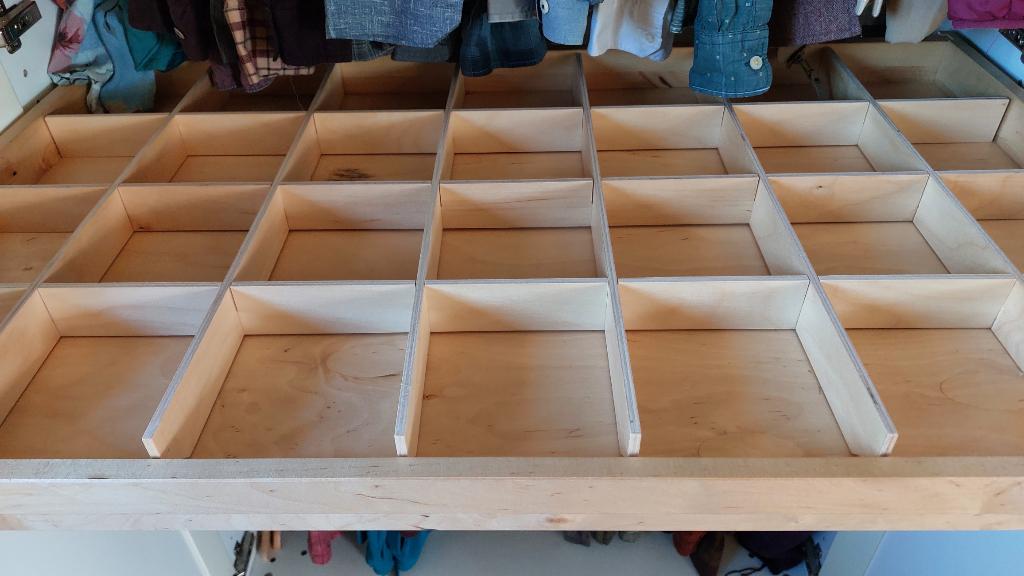 Ikea uittrekbare lade vakjesverdeler PAX kledingkast, Ophalen, Gebruikt, 50 tot 100 cm, Minder dan 25 cm