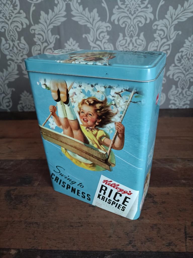 Blik: Corn Flakes / Kellogg's / Fifties /50's / Diner/ 1, Verzenden, Gebruikt, Overige typen