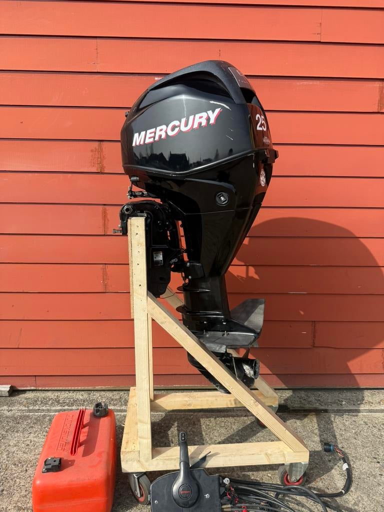 Mercury 25pk EFI, langstaart, elektrische start, Watersport en Boten, Buiten- en Binnenboordmotoren, Zo goed als nieuw, Benzine