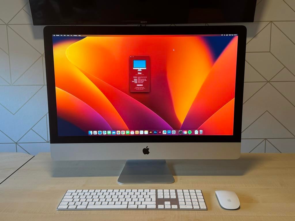 Apple iMac 5K Retina (2017) + toetsenbord en Magic Mouse, Computers en Software, Apple Desktops, Ophalen, 64 GB of meer, Gebruikt