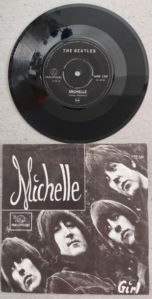 The Beatles - Michelle / Girl; single vinyl 1965, Cd's en Dvd's, Vinyl Singles, Gebruikt, 7 inch, Single, Ophalen of Verzenden