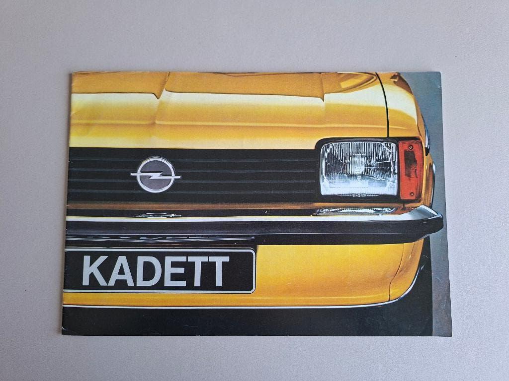 AUTOFOLDER OPEL KADETT DECEMBER 1977, Ophalen of Verzenden, Zo goed als nieuw, Opel