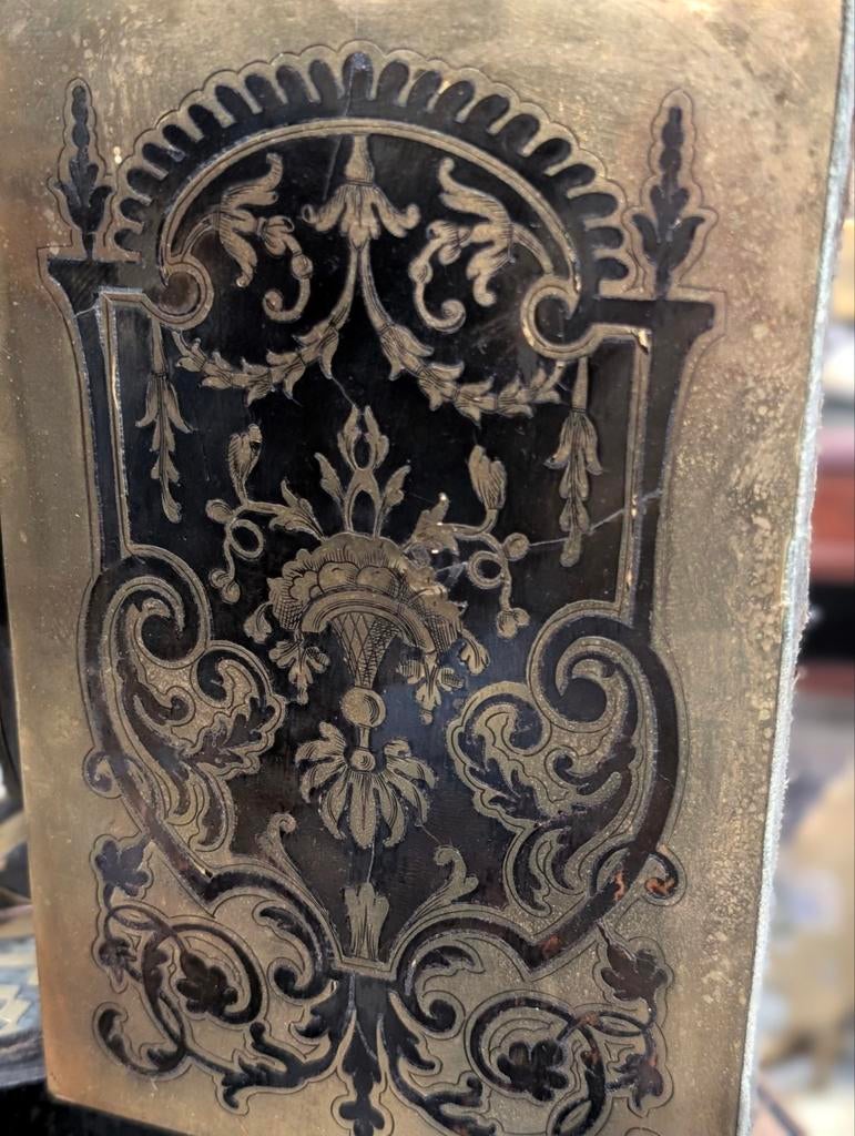 Antieke Franse Boulle klok 57 cm hoog.  €490., Ophalen