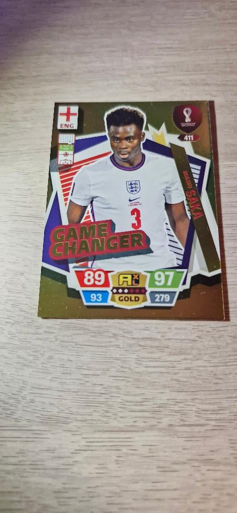 Fifa world cup kaart Bukayo saka, Verzamelen, Sportartikelen en Voetbal, Ophalen of Verzenden, Zo goed als nieuw, Buitenlandse clubs