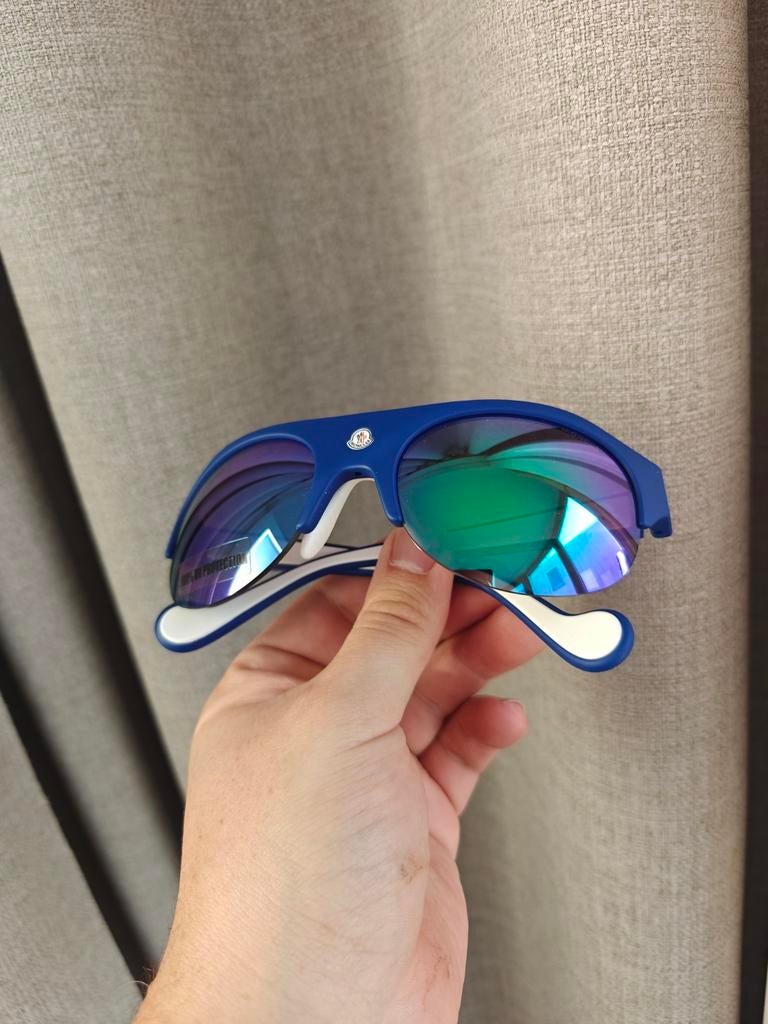 Moncler Bril - Zonnebril/Skibril ski skiieen wintersport, Overige merken, Zonnebril, Blauw, Ophalen of Verzenden