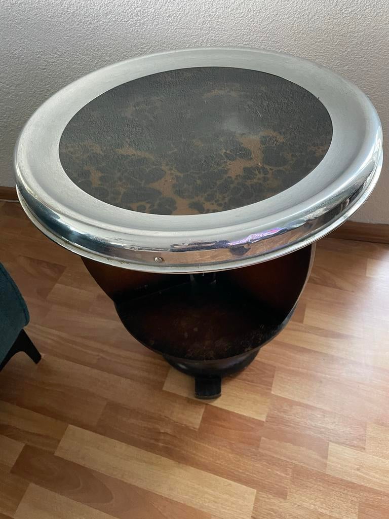 Unieke Amsterdamse oude rooktafel met asbak, Ophalen of Verzenden