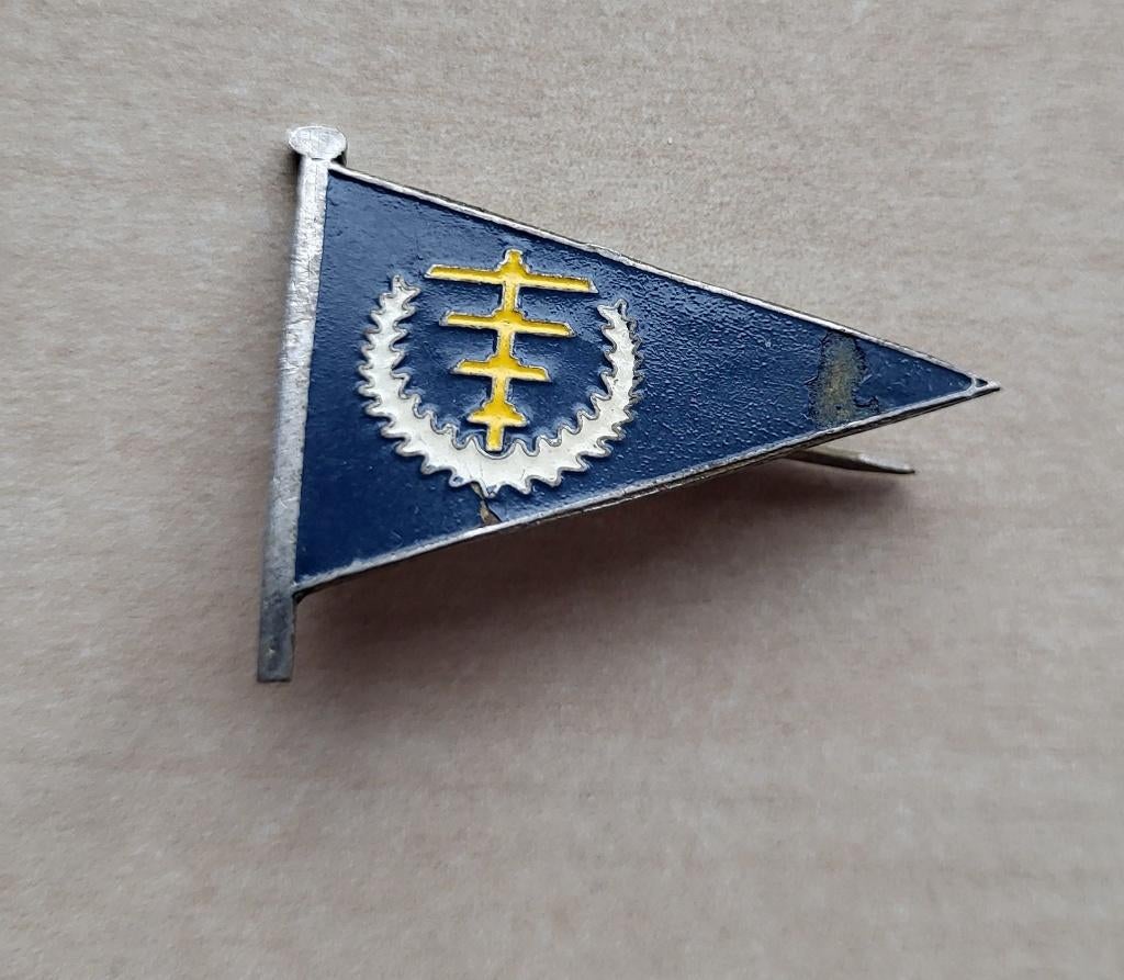 Scouting broche 1937 Jamboree Nederland broche, Verzamelen, Gebruikt, Niet vindbaar, Niet vindbaar, Speldje of Pin