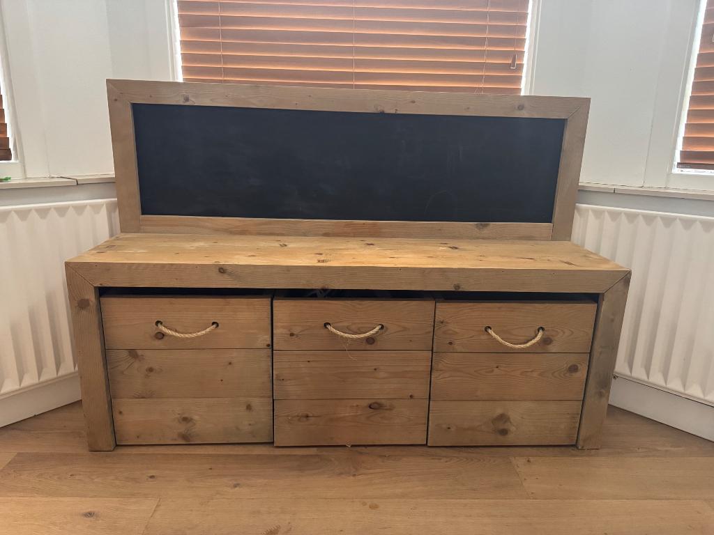 Steigerhouten speeltafel, Kinderen en Baby's, Kinderkamer | Tafels en Stoelen, Ophalen, Gebruikt, Tafel(s)