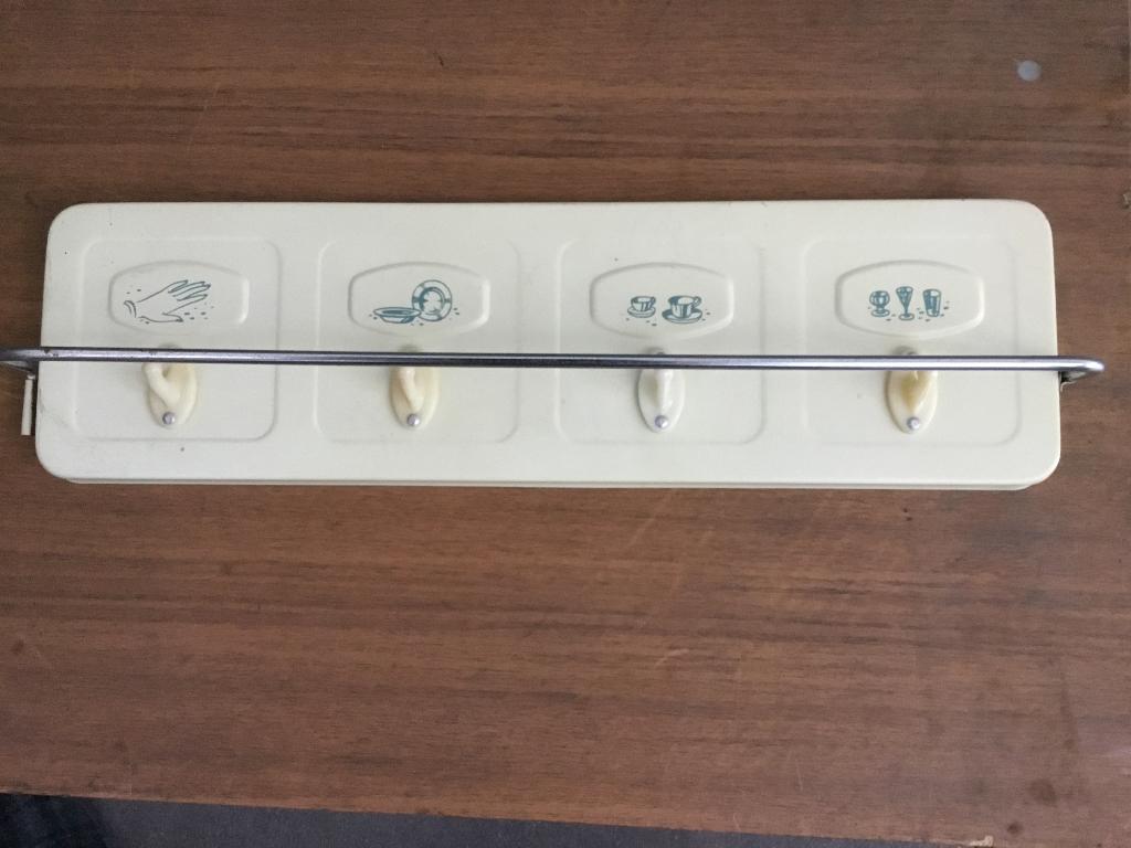Nostalgies Tomado keukendoeken rek, Huis en Inrichting, Ophalen, Groen, 50 tot 100 cm, Zo goed als nieuw