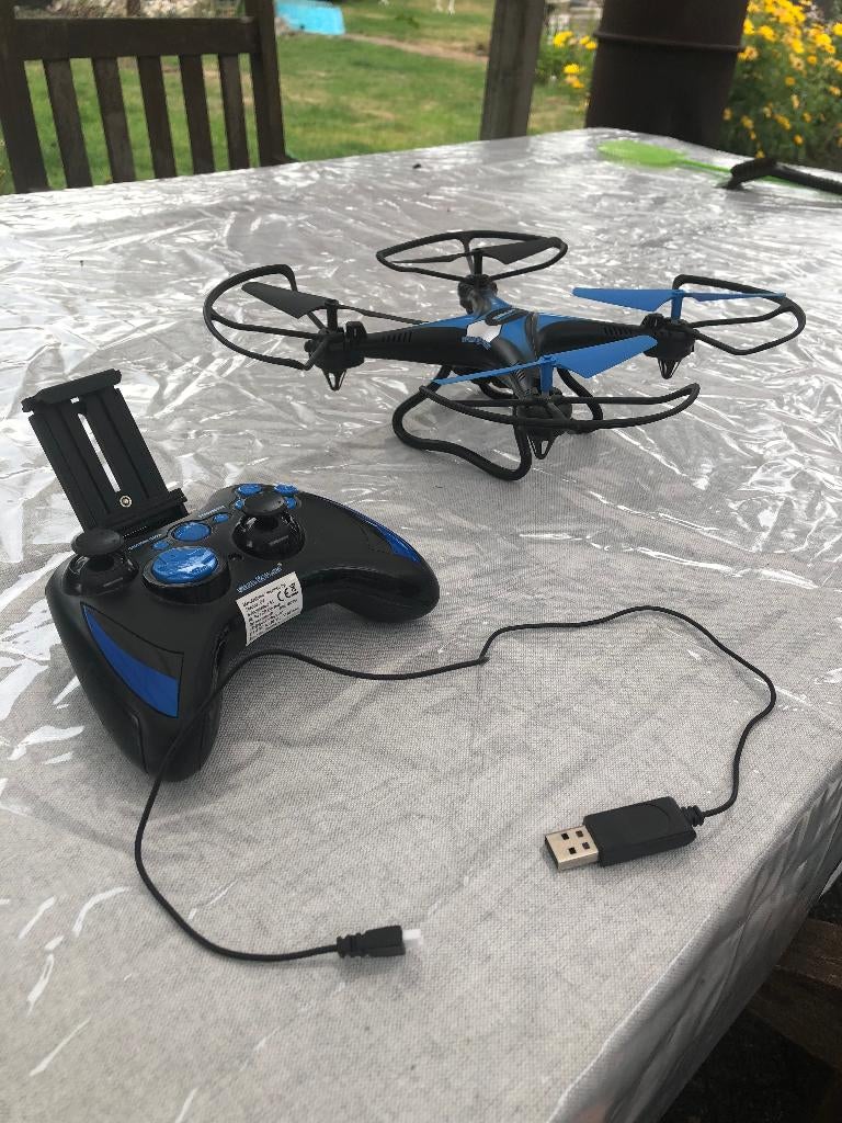 ZGAN Gear2Play Smart Drone 32 Cm Zwart/blauw met camera, Ophalen of Verzenden, Zo goed als nieuw