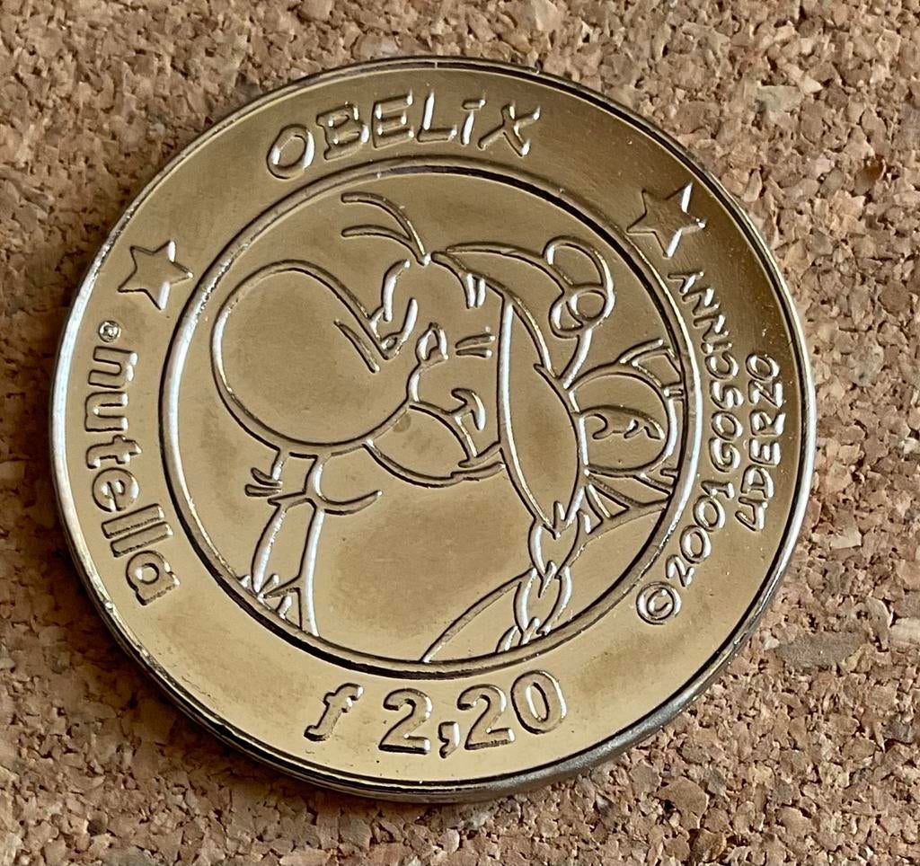 Penning - Nederland Nutella 1 Nutell Euro 2001 Obelix, Ophalen of Verzenden, Overige materialen, Nederland