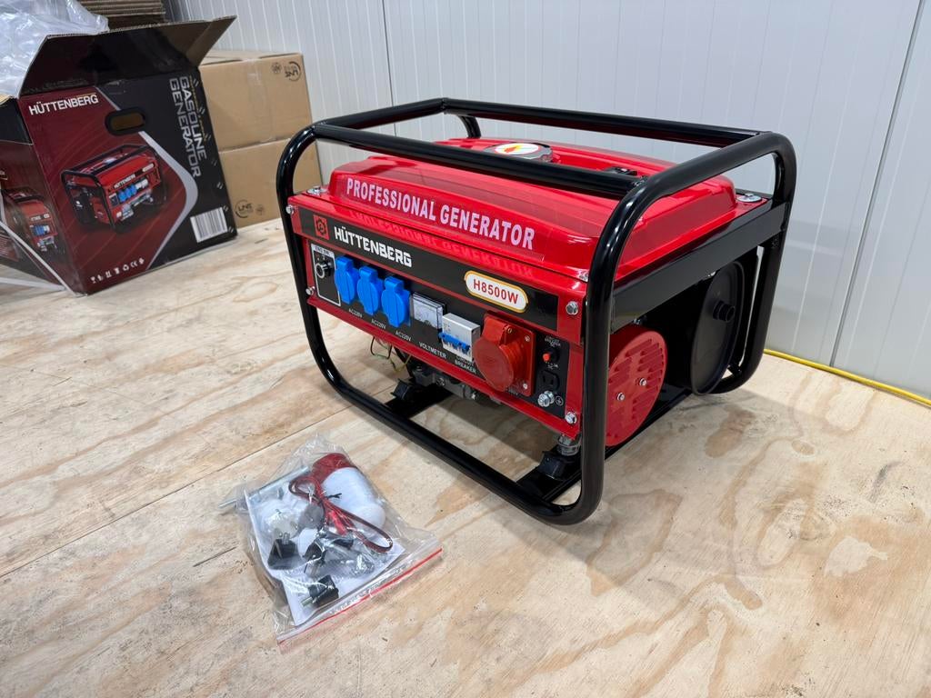 Noodstroom Aggregaat Huttenberg Elektrische start, Ophalen, Benzine, Nieuw, Geluidgedempt
