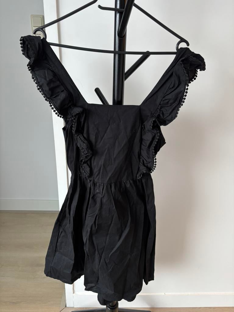 Zwart zomerjurkje, Maat 38/40 (M), Zwart, Ophalen of Verzenden, Zo goed als nieuw