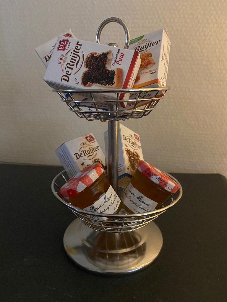 etageres etagere tafelstandaard van metaal 2 laags per stuk, Huis en Inrichting, Woonaccessoires | Etagères, Ophalen of Verzenden