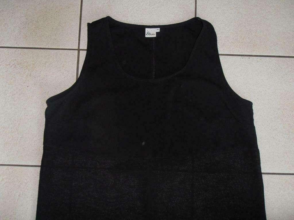 Zwarte top mouwloze Miss Etam maat 48, Kleding | Dames, Grote Maten, Zo goed als nieuw, Shirt of Top, Zwart, Ophalen of Verzenden