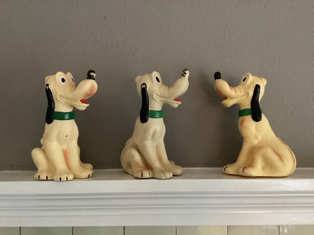 Drie leuke retro Piepbeestjes van Pluto, Ophalen of Verzenden