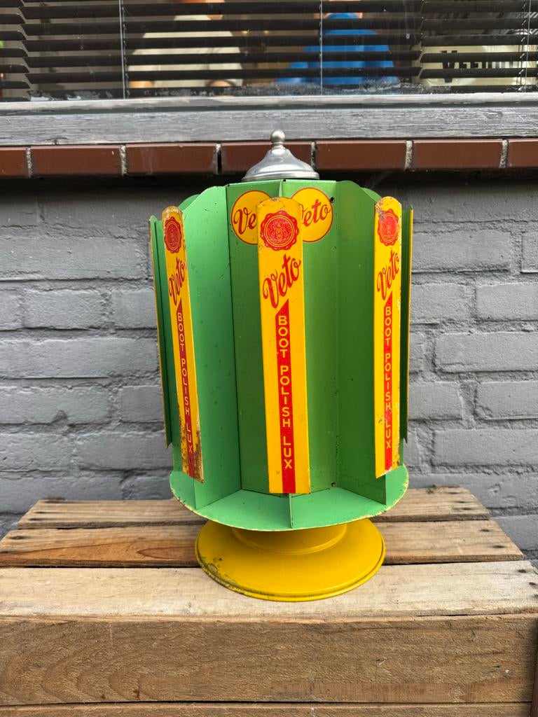 Vintage Veto Boot Polish Display Stand, Ophalen of Verzenden