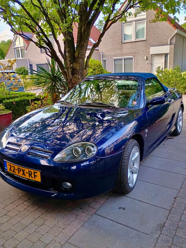 MG TF 1.8, 135 Pk, 2005, Brooklands, royal blue, ❗️CABRIO❗️, 13 km/l, Parkeersensor, Beige, 4 cilinders
