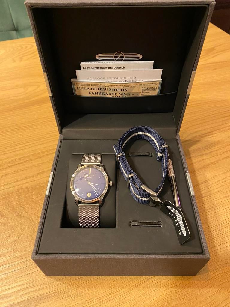 Zeppelin Flatline 7343-3 Watch – Brand New, Sieraden, Tassen en Uiterlijk, Horloges | Dames, Overige merken, Staal, Zakhorloge