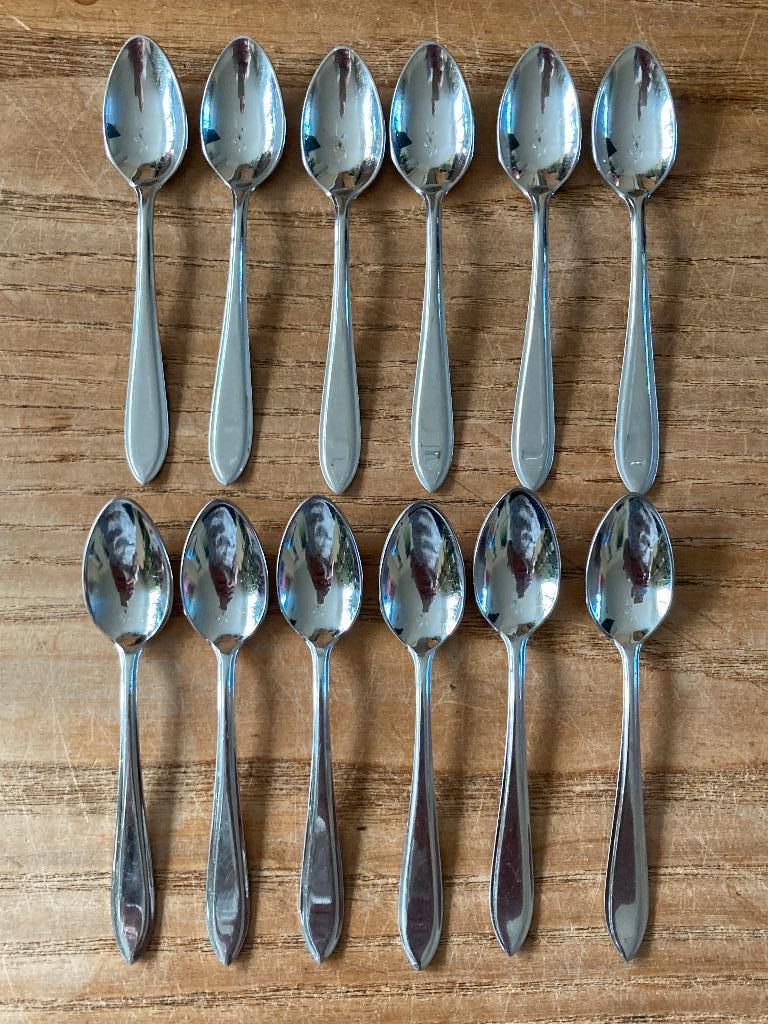 12x Vintage Sola GZ puntfilet mokka likeurlepeltjes lepeltje, Ophalen of Verzenden