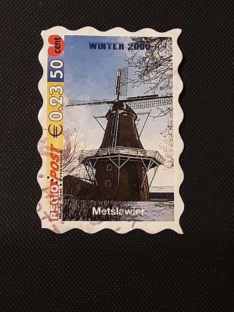 Regiopost Metslawier. Met opdruk WINTER 2000  ( gest), Ophalen of Verzenden
