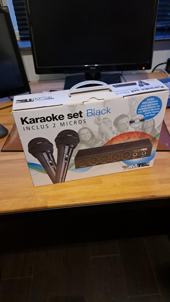 TomTec Karaoke Set - Inclusief 2 Microfoons, Ophalen, Zo goed als nieuw, Strijkijzer met snoer